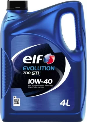 Моторное масло ELF EVOLUTION 700 STI 10W-40 полусинтетика 4л. ACEA A3/B4 API PSA B71 2300 RENAULT RN0700 RENAULT RN0710 VW 501.01 VW 505.00 CF API SN FIAT 9.55535-G2 MB-229.3