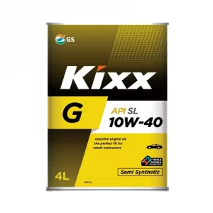 Моторное масло Kixx G SL 10W-40 полусинтетическое 4л допуски: API SL