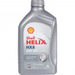 Моторное масло Shell Helix HX 8 5W-30 1л. синтетическое. АСЕА А3/В3, А3/В4, API SL Mercedes-Benz, Dodge, Chrysler MB 229.3;  Renault RN 0700/0710;  Audi, VW, Skoda, Seat VW 502.00/505.00.