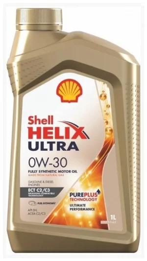 Моторное масло Shell Helix Ultra ECT C2 / C3 0W-30 1л. синтетическое. ACEA C2, ACEA C3, API SN, VW504.00/507.00, MB 229.52, MB 229.51, MB 229.31, Fiat 955535.GS1  Fiat 955535.DS1  Porsche C30.