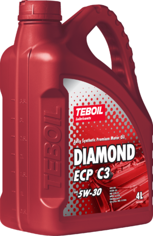 Моторное масло TEBOIL Diamond ECP C3 5W-30 синтетическое 4л + 1л