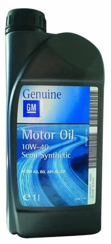 Моторное масло GM 10W-40 1л. полусинтетическое. API CF SL ACEA A3, B3
