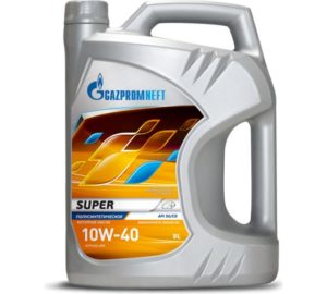 Моторное масло GAZPROMNEFT Super 10W-40 5л. полусинтетическое. API SG; CD ААИ Б4, ПАО "АВТОВАЗ"