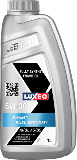 Моторное масло LUXEO X-PERT FUEL ECONOMY 5W-30 1л. синтетическое. API SN/CF ACEA A1/B1, A5/B5 ILSAC GF-4 Ford WSS-M2C913-A / Ford WSS-M2C913-B / Ford WSS-M2C913-C / Ford WSS-M2C913-D
