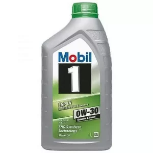 Моторное масло Mobil 1 ESP LV 0W-30 1л. синтетическое. API SL ACEA A5/B5-16, C2-16 JRL STJRL.03.5007