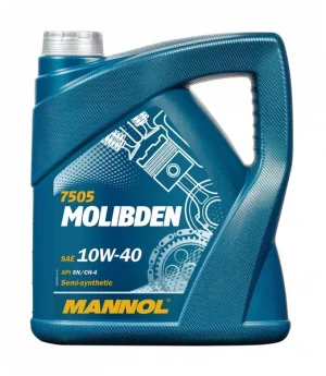 Моторное масло  MANNOL MOLIBDEN 10W-40 4 л. полусинтетическое. SL; CH-4/ACEA A3/B3
