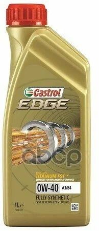 Моторное масло CASTROL EDGE 0W-40 1л. A3/В4, А3/В3, С3, A3, ACEA A3/B4, B3, B4 BMW Longlife-01, Ford WSS-M2C 937-A, MB 229.3, MB 229.5, PORSCHE A40, VW 502.00, VW 502.00/505.00, VW 505.00, MB-Approval 229.3, MB-Approval 229.5, Meets Ford WSS-M2C937-A
