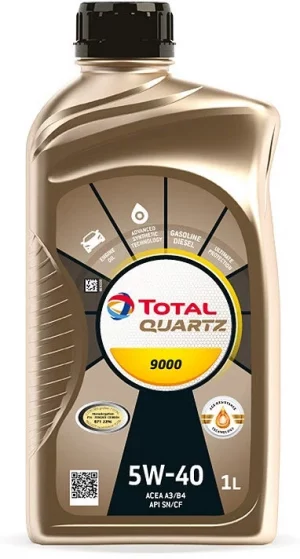 Моторное масло TOTAL QUARTZ 9000 5w40 1л. синтетическое SN; CF/ACEA A3/B4 PSA PEUGEOT CITROEN: B71 2296,VOLKSWAGEN: 502.00/505.00 MERCEDES-BENZ: MB-Approval 229.5 PORSCHE: A40, Chrysler MS-12991, FIAT 9.55535-M2