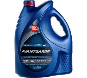 Моторное масло Лукойл АВАНГАРД 10W-40 5л. полусинтетическое для применения в дизельных двигателях API CF-4/SG