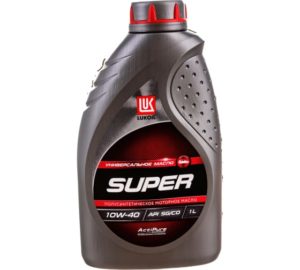Моторное масло Лукойл СУПЕР 10W-40 1л. полусинтетическое. API SG/CD ОАО "АВТОВАЗ" ОАО "УМЗ" (SAE 10W-40) ОАО "ЗМЗ"