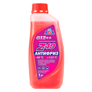 АНТИФРИЗ AGA-Z40/G12++ AGA001Z 1кг . Красный.