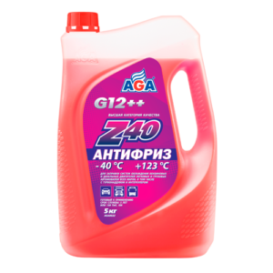 АНТИФРИЗ AGA-Z40/G12++ AGA002Z 5кг . Красный.