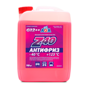 АНТИФРИЗ AGA-Z40/G12++ AGA003Z 10кг . Красный.