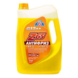 АНТИФРИЗ AGA-Z65/G12++ 5кг. Жёлтый.