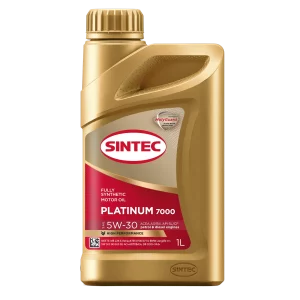 Моторное масло SINTEC PLATINUM 7000 5W-30 1л. синтетическое. A3/B4 SL/CF VW 502.00/505.00 RN 0700/0710 MB 229.3 BMW LL-01