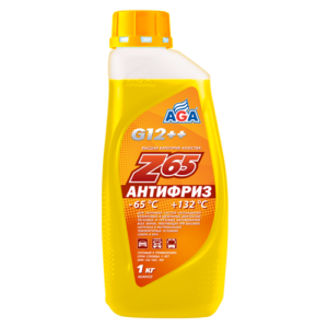 АНТИФРИЗ AGA-Z65/G12++ 1кг. Жёлтый.