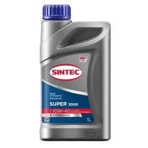 Моторное масло SINTEC SUPER 3000 SAE 10W-40. 1л. полусинтетическое. API SG/CD