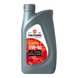 Моторное масло TAKAYAMA SAE 5W-40 1л. синтетическое. API SN/CF и ACEA A3/B4
