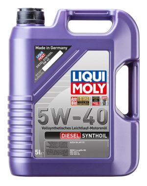 Моторное масло  LIQUI MOLY DIESEL 5W-40 5л. синтетическое. ACEA: B4/API: CF MB: 229.3/VW: 505 00/BMW: Longlife-98