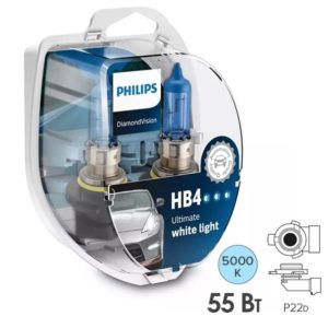 Лампы НB4 12v 55w PHILIPS Diamond Vision