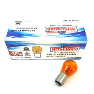 Лампа 12v PY21/4w ( желтая ) MITSUMORO