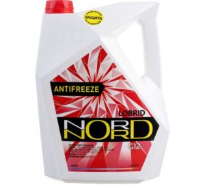 Антифриз NORD G 12++ красный, 10 кг