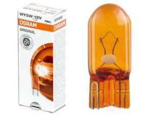 Лампа WY5W 12v бесцокольная (желтая) OSRAM