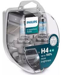 Лампы Н4 12v 60/55w +150% PHILIPS пара