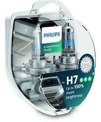 Лампы Н7 12v 55w +150% PHILIPS пара