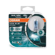 Лампы Н4 12v 60/55w +100% OSRAM COOL BLUE 5000K пара.