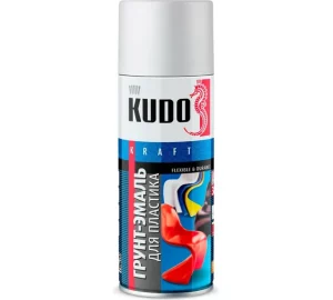 Грунт-эмаль для пластика KUDO быстросохнущая акриловая RAL 9003 белая KU-6003