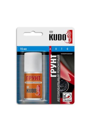 Грунт KUDO антикоррозионный ремонтный во флаконе с кисточкой