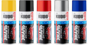 Эмаль для суппортов KUDO 520мл. (синяя, красная, желтая)
